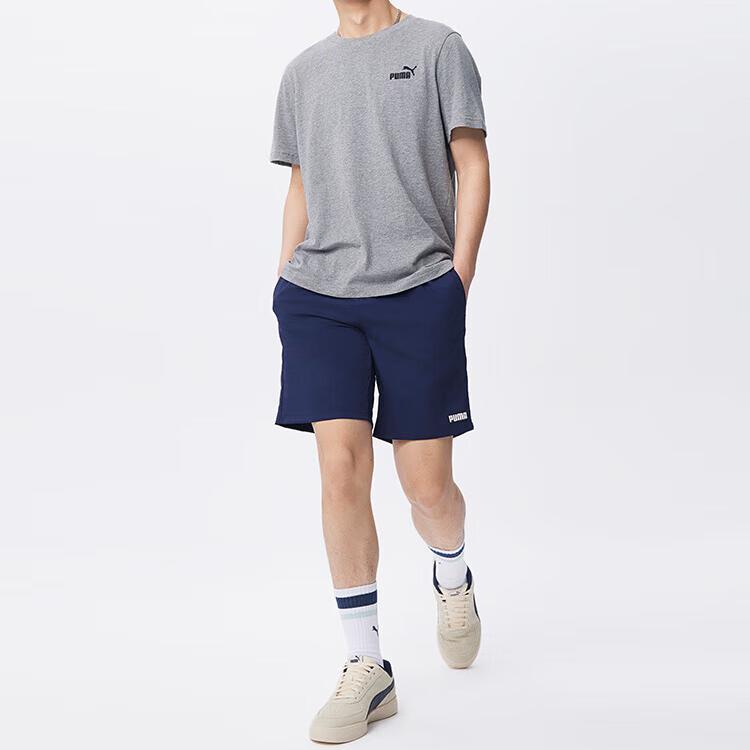 Puma Ess Loose Fit Straight Leg Printed Casual Solid Color Simple Sports Shorts Men Shorts 690282-06