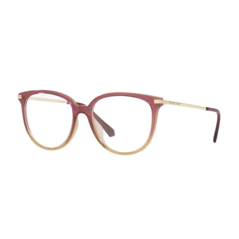 MICHAEL KORS Temple Logo Metal Oval Optical Frame Women s Pink