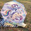 1PC Unicorn Rainbow Umbrella-8-Rib Reinforced, Automatic Open, Lightweight & Durable, Fashion Accessory for Outdoor, J0406
