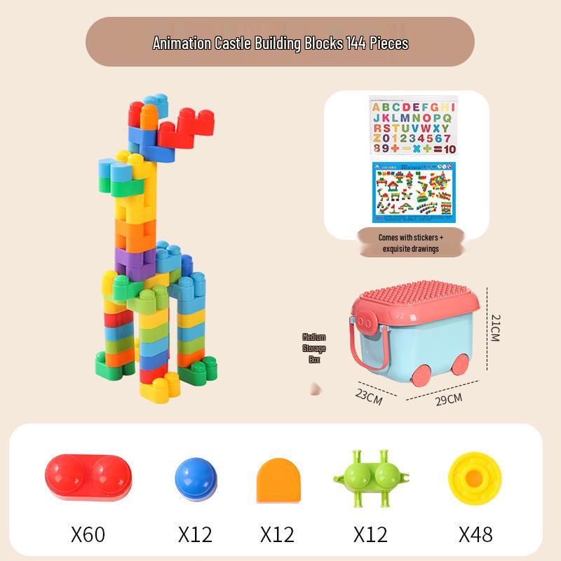 Large Educational Building Blocks for Kids - Safe, Interlocking Puzzle Toys for Boys & Girls