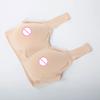 Realistic Silicone Adhesive False Breast Forms Male Crossdresser Shemale Fake Boobs/with Bra for Drag Queen Cosplay Transvestite