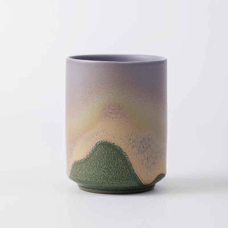 

Японская керамическая чашка ручной работы из грубой керамики для традиционной чайной церемонии, многоцелевая (Чай/Кофе/Вода) 230ml