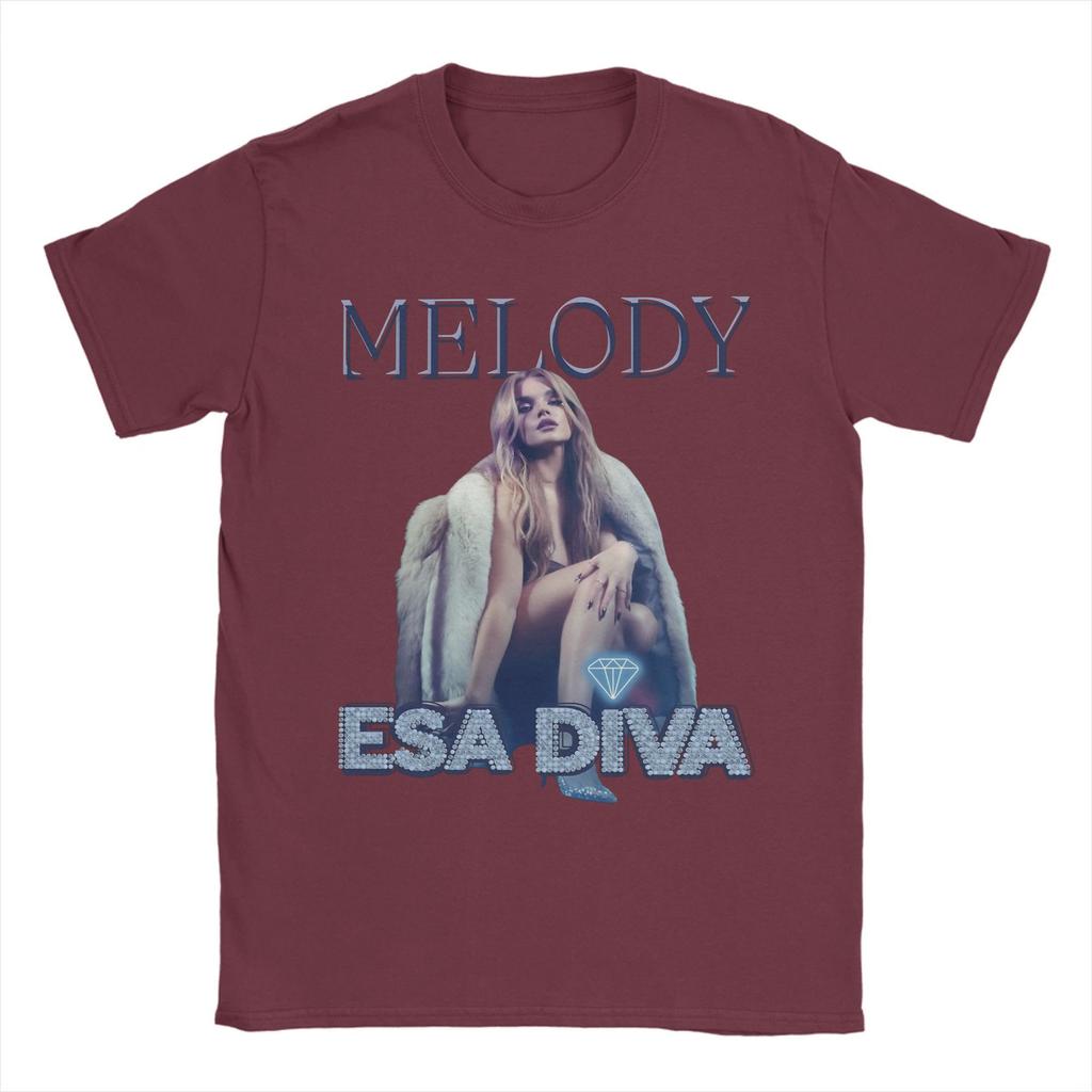 Melody That Diva Eurovisions 2025 Merch Men Women T Shirt 100% Cotton Tee Graphic Printed  Tops T-shirt