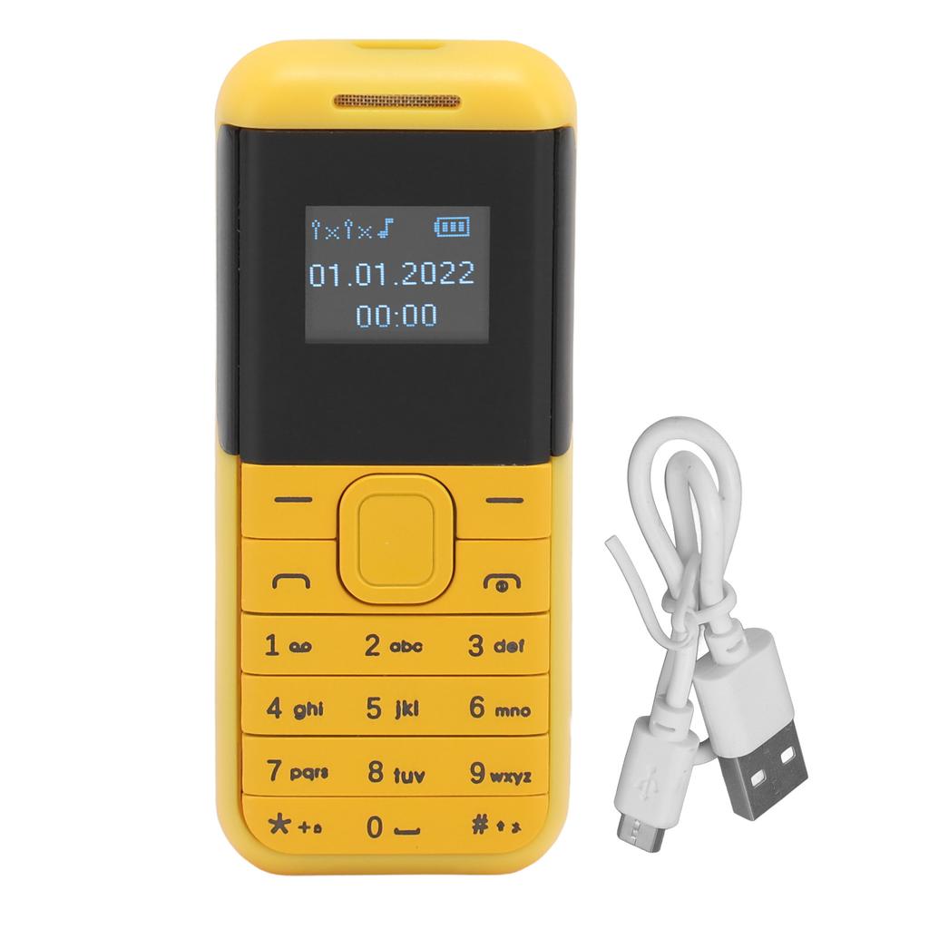Mini Celular Bluetooth Player de Som Tela de 0,66 polegadas Longo Tempo de Espera Mini Celular 2G Multifuncional para Viagem para Crianças
