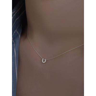 [92.5 Silver]Horse Hoof Of Lucky Necklace