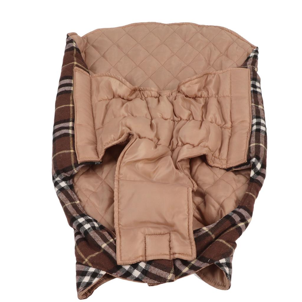Hunde-Wintermantel, Weste, weiche Polyester-Baumwolle, Herbst, Haustier, kaltes Wetter, Jacke für große Hunde, Kaffee