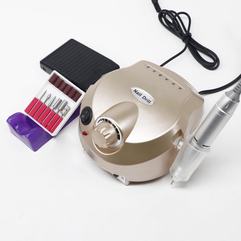 High-Speed Quiet Nail Drill & Polish Remover, 35,000 RPM with Stepless Speed & High Concentricity