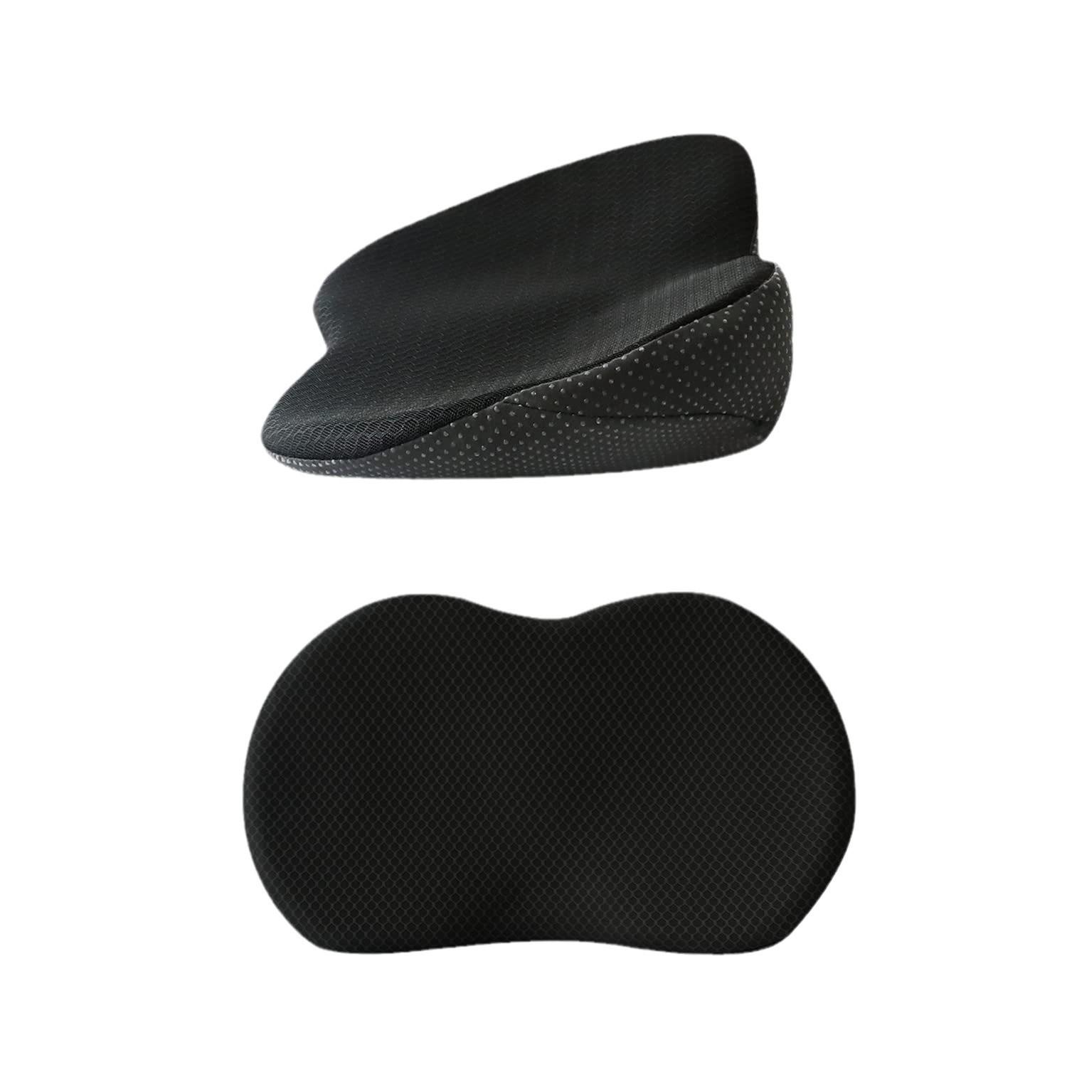 All-Season Memory Foam Seat Riser & Lumbar Support Cushion 44x23.5x9.5cm