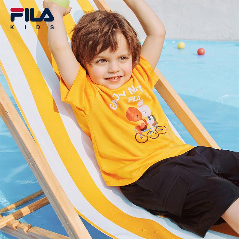 FILA Kids' Summer Pure Cotton Short Sleeve T-Shirt