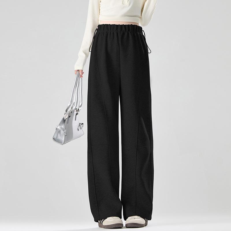 2025 Casual Maternity Wide-Leg Pants - Spring/Autumn Wear M чёрный
