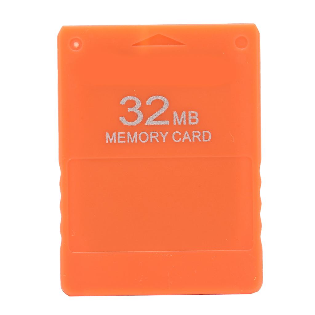 Paměťová karta 32MB Vysokorychlostní Efektivní Přenosná Herní Paměťová Karta pro PlayStation 2Oranžová