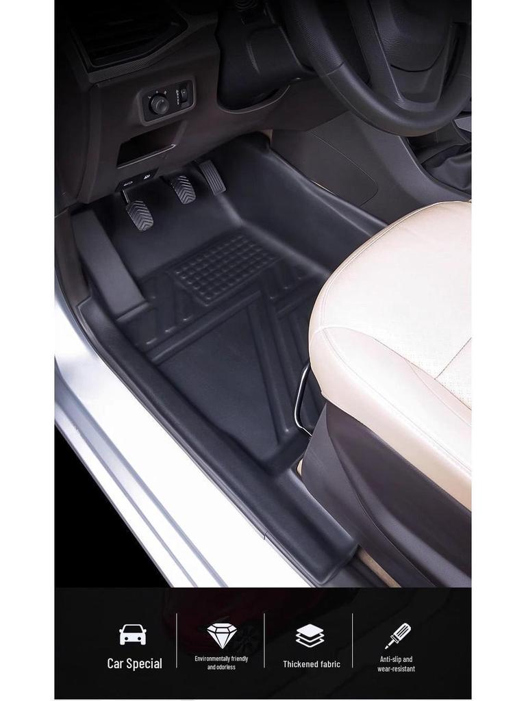 Durable TPE Floor Mat with Door Sill Protector for Changan CX70/CX70T.