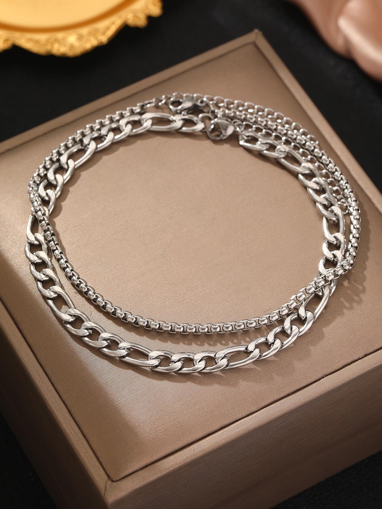 

Браслет на ногу из нержавеющей стали Европа и США Дизайн личности Цепочка Минималистичный браслет на ногу для женщин Циркон Пляжная вечеринка Не