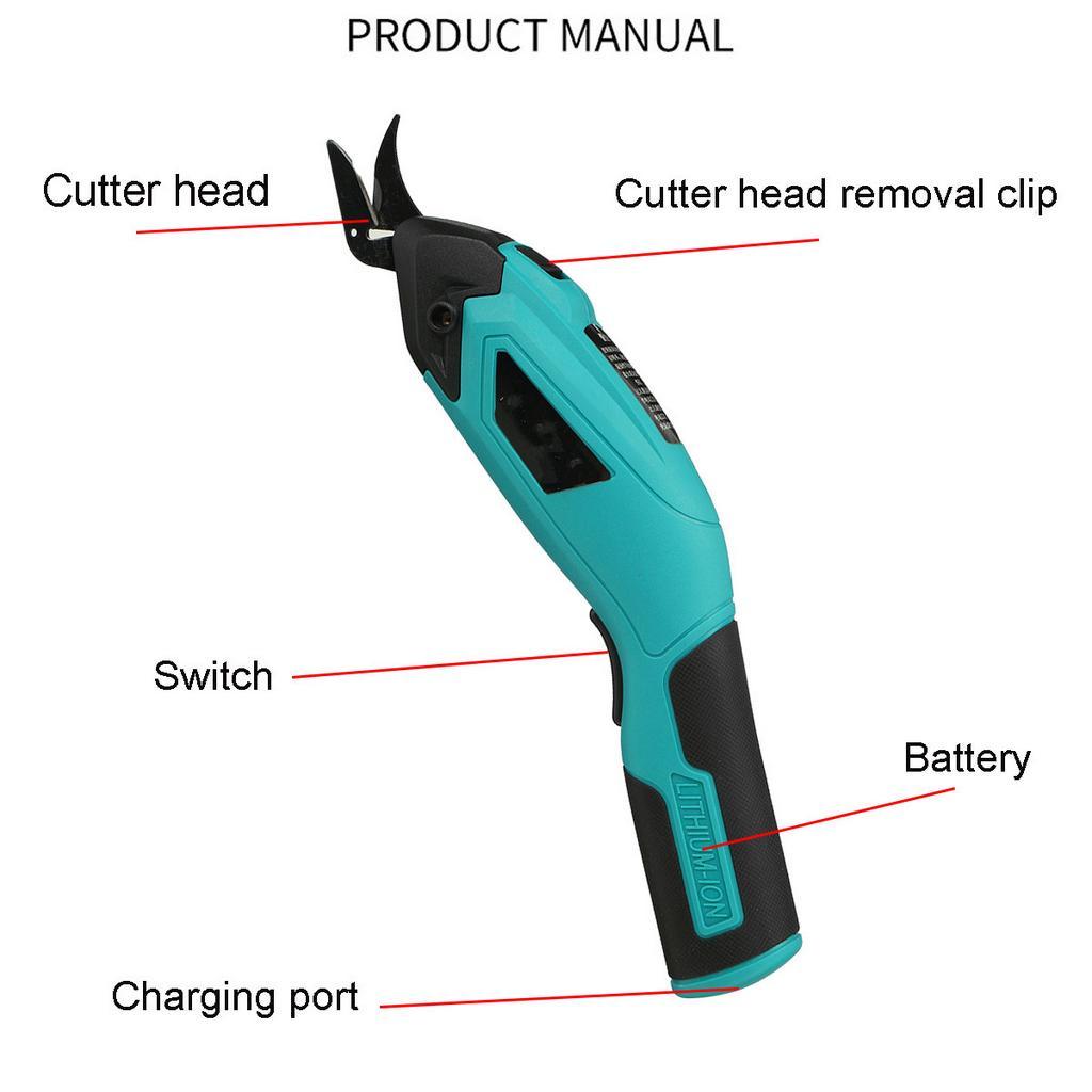 8000 Rpm 4V Wireless Cutter Cloth Carpet PVC Leather Cutting Tools Sewing Shear New Electric Scissors Tailor Scissors