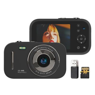 Digitální fotoaparát 1080P Přenosná digitální videokamera 48MP duální objektiv s 2,8palcovým displejem IPS Hraní her