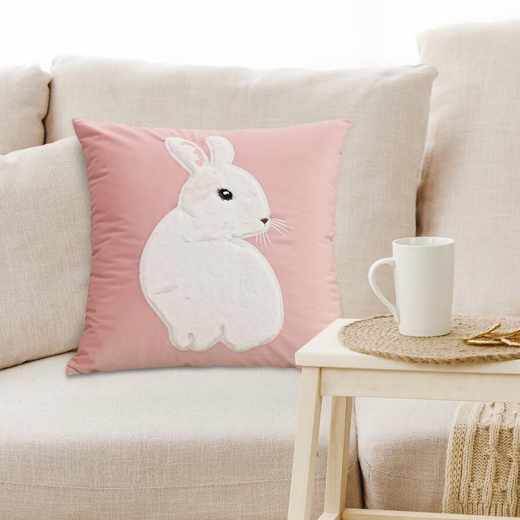 Small Fresh Embroidery.Embroidered Easter Elements. New Pillows For Living Room And Bedroom. Easter Decoration. Easter Pillowcases.17.7*17.7inch.1pc