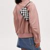 Coach Nolita 19 Checkered Print Coated Canvas And Recycled Leather Shoulder Bag Women Shoulder Bag Black CR394-SVA16