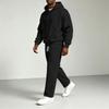 Men's Casual Color Hooded Sweatshirt Set Loose Fit Comfort Everyday Pullover