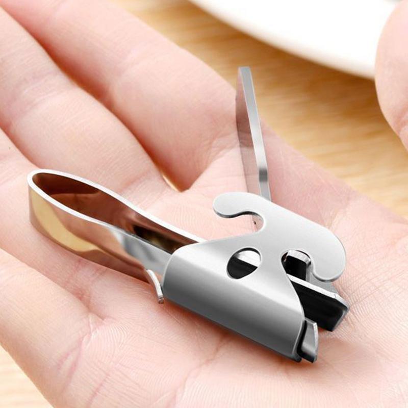 Stainless Steel Nut Sheller PeanutPincers Melons Seeds Opener Pistachios Sunflower Seeds Peeler Walnut Plier Clamp Kitchen Tool