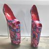 Sexy Damenschuhe Sommersandalen Stiletto 20CM Plateau Pole Dance Schuhe Runde Zehen Peep Toe Plus Size