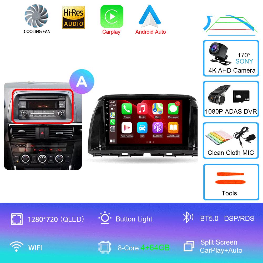 Android 14 Car Radio For Mazda CX5 CX-5 CX 5 2012 - 2015 Multimedia Video Player Navigation stereo GPS No 2din 2 din dvd