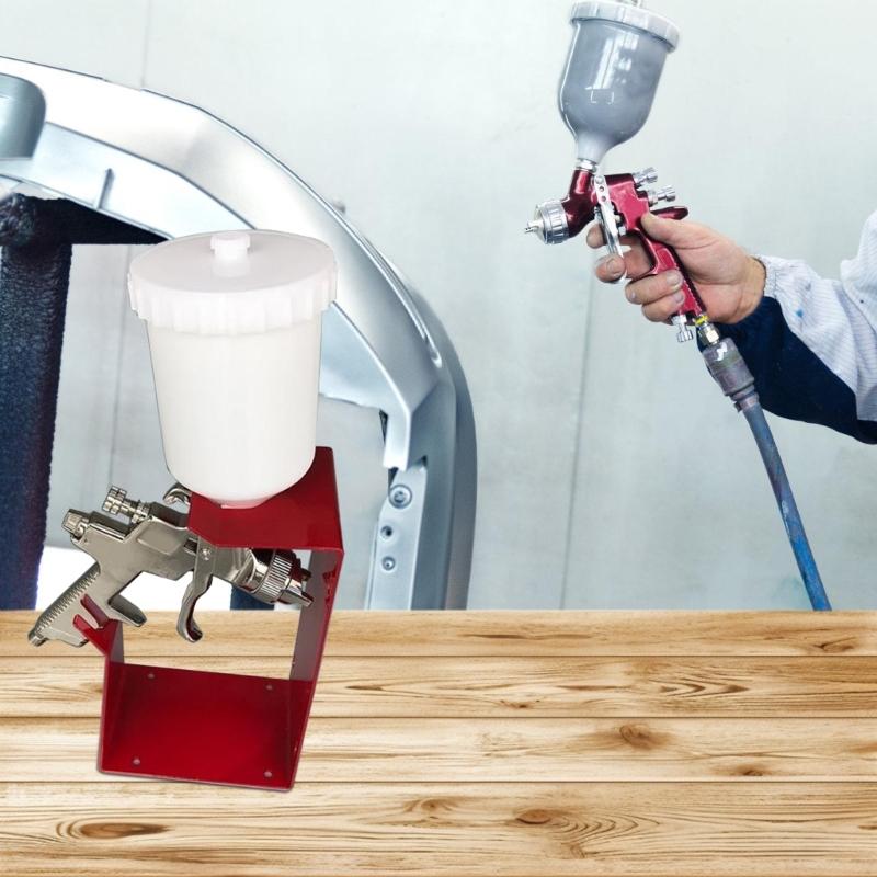 Rustproof Iron Sprayer Guns Organizers Paint Guns Holder Wall Bracket For Paint Tool Storage Easy Installation
