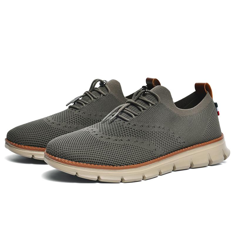 

TUINANLE Мужские кроссовки Большие размеры 40-50 Повседневные кроссовки Дышащая сетчатая обувь 45 серый