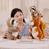 Cute Simulation Little Squirrel Doll Plush Toy Cute Raccoon Doll Children Soothing Doll Birthday Gift