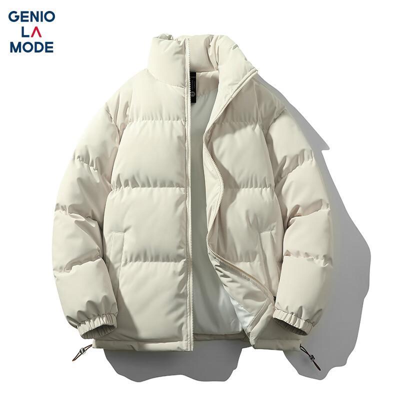 

GENIOLAMODE Men s Winter Stand-Up Collar Padded Jacket L