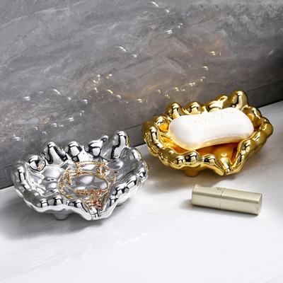 Γρήγορη ΑποστράγγισηΧρυσό/Ασημί Χρώμα Δοχείο Σαπουνιού Νιπτήρας Πάγκος Δίσκος Αποθήκευσης Αξεσουάρ Μπάνιου