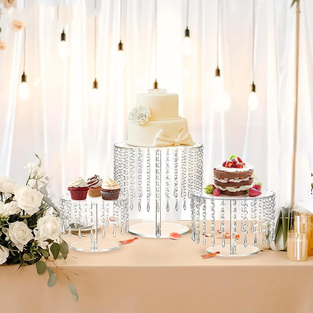 Acrylic Hanging Beads Cake Pan,birthday Party,cake Pan,cake Display Stand