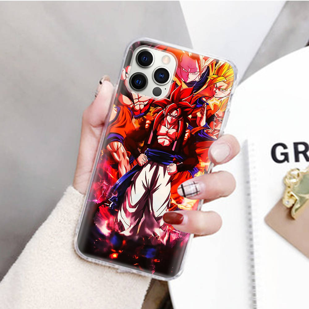 JW75 Dragon Ball Transparent Case for Samsung A04 A14 A23 M33 M53 Realme 10 9 C35 C55 VIVO Y02 X80 Infinix Hot 30 Note 11 Tecno Spark 8P Pro