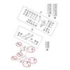 AA-Motorcycle Rear Shock Suspension Triangle Lever Pin Pull Rod Linkage Pin Nut For GASGAS SXF XCF FC TC MC