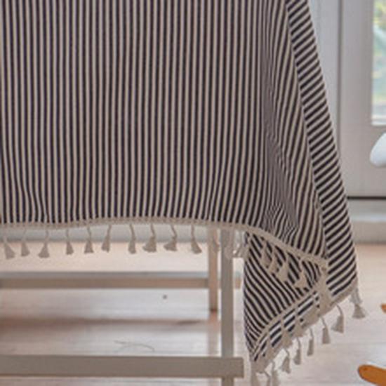 Henggang Nordic-Style Cotton Linen Tablecloth and Table Runner Set for Coffee Tables
