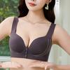 Seamless Underwear Women's Front-buttoned Bra No Underwire Gathering Bra Thin Vest Bra Push Up Bra