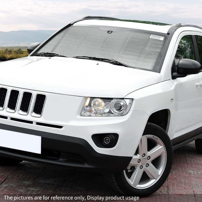 Car Front Windshield Sunshade Window Shade Foldable Sun Visor Cover Fit for Jeep Compass 2007-2016 Car Interior Accessories