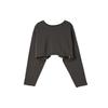 LAP Crop Sweatshirt Flare Dress Set Aq4Exa60