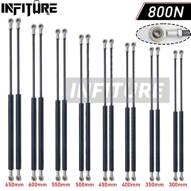 2pcs 300/350/400/450/500/550/600mm 800N Car Gas Struts Spring Shocks Lift Supports RV Windows Storage Damper Camper Back Window