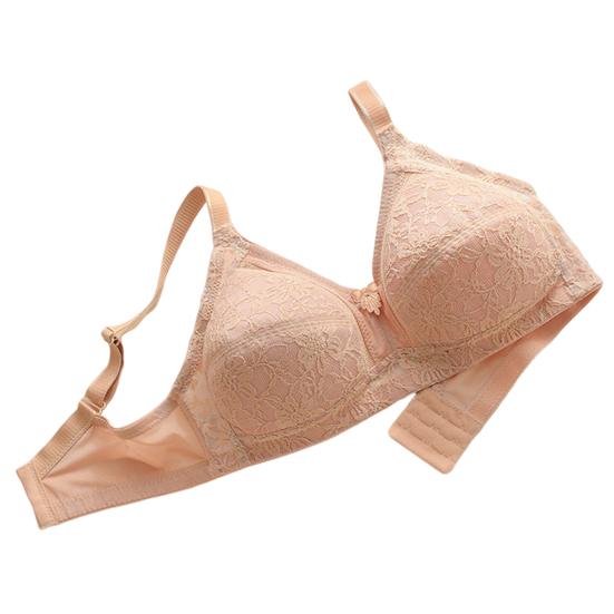 

Женский бюстгальтер без косточек Push-Up Тонкая формованная чашка Кружевное покрытие Полная чашка Гладкая поддержка формы Максимальная 44C хаки