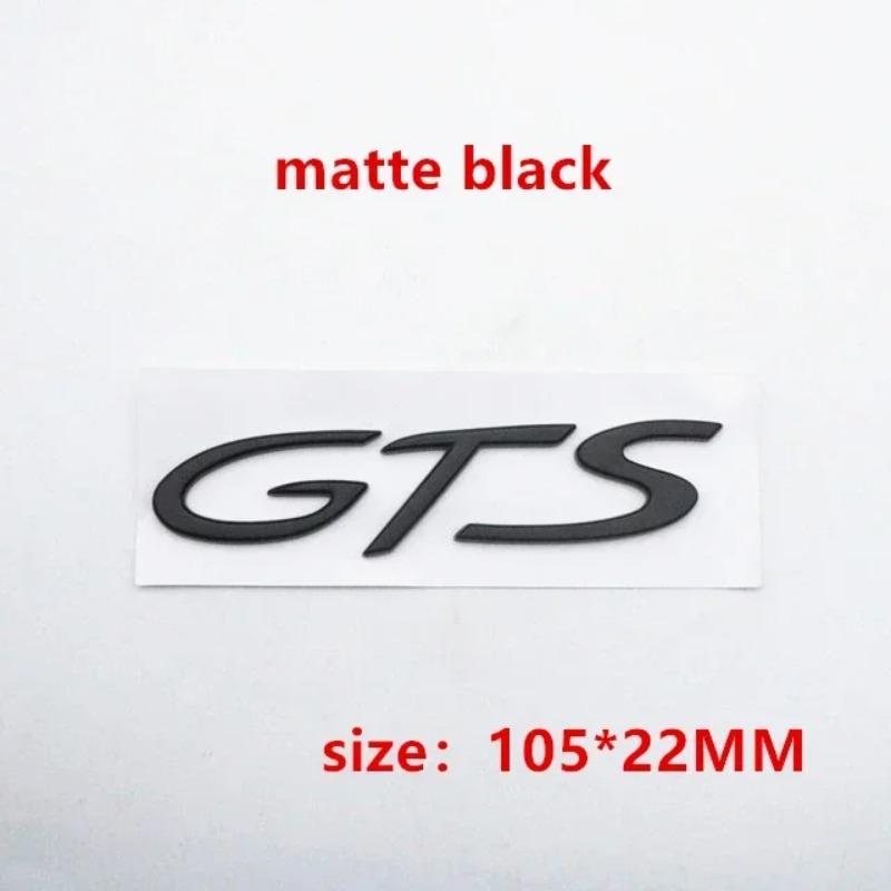1Pc Car Rear S 4 GTS Letter Emblem Tail Door Trunk Sticker Styling Logo Badge For Panamera Macan Taycan 911 718