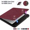 Auto Wake/Sleep E-Reader Case Acrylic Protective Shell Smart Cover for KOBO Libra Color/2