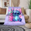 1pc Stitch Printing Blanket - Soft, All-Season Throw for Office Blanket, Personalized Gift with Adorable Cartoon Design