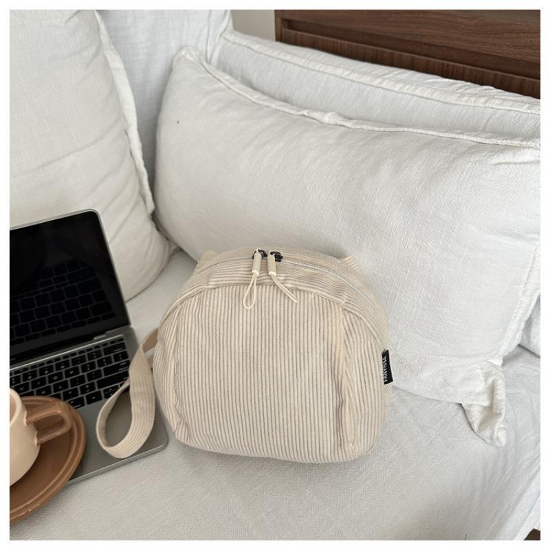 Холщовая сумка большой вместимости, женская новая ретро вельветовая сумка через плечо, повседневная студенческая сумка-мессенджер для занятий