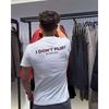Vtipné Tričko s potlačou na chrbte a detské tričko Mužské Vtipný Slogan Krátky rukáv Čistá bavlna Voľné Bežné Streetwear Top