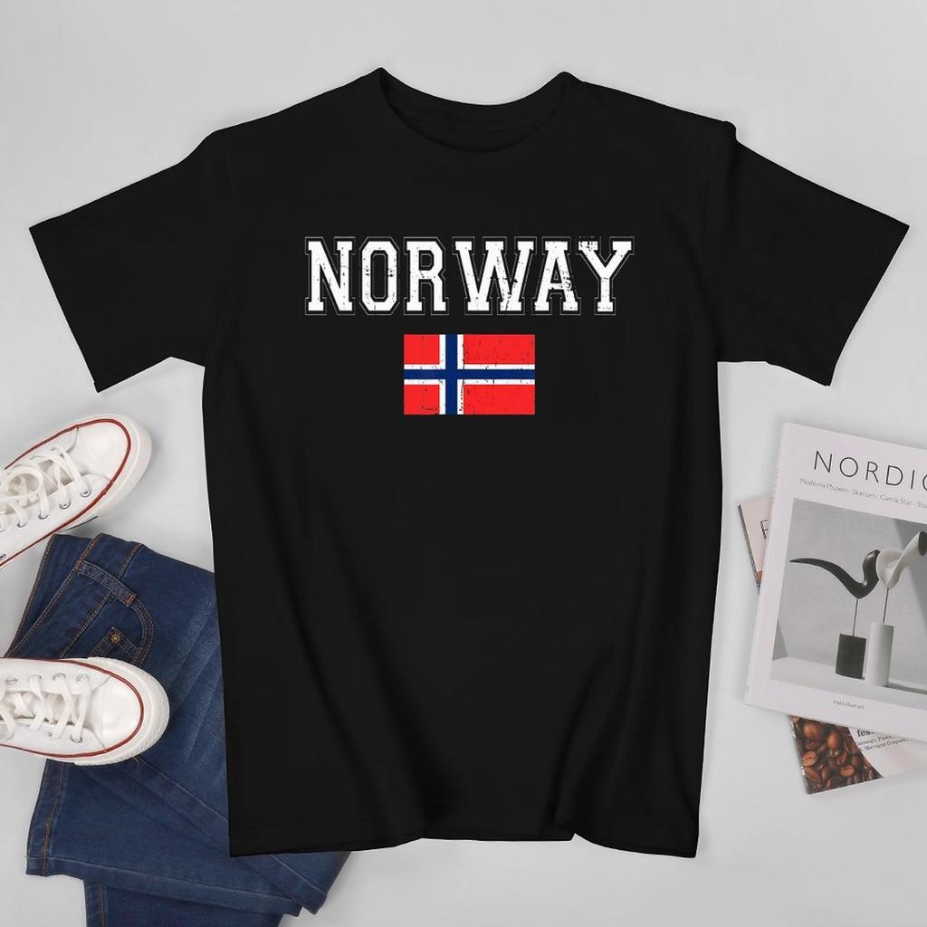 More Design Norway Flag Norse Unisex Tshirt Tees Tshirt Oneck T Shirts Unisex Boys Clothing 100 Cotton