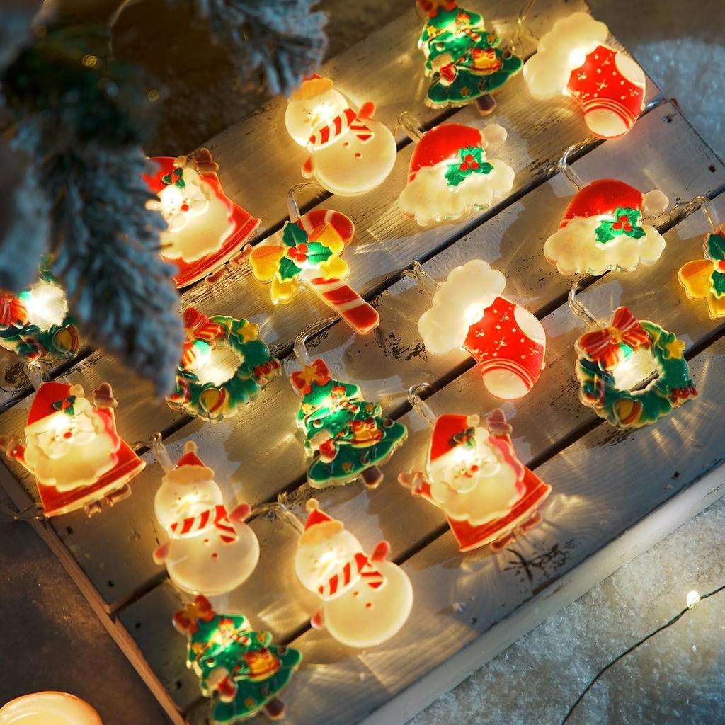 LOLStar Christmas String Lights, 20 LED Xmas Fairy Lights for Home Decor