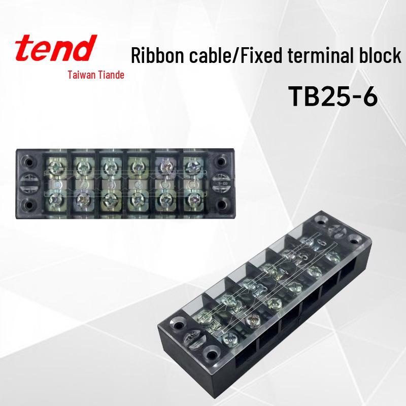 

TANDAR TB25-6 Terminal Block, 25A 250VAC/600V Max
