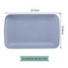ZISIZ Wheat Straw Rectangular Serving Plate