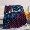 New England Patriots Print Flannel Blanket, High Quality Comfortable for All Seasons, Home Decor, Warmth and Comfort, Perfect for Christmas Gifts