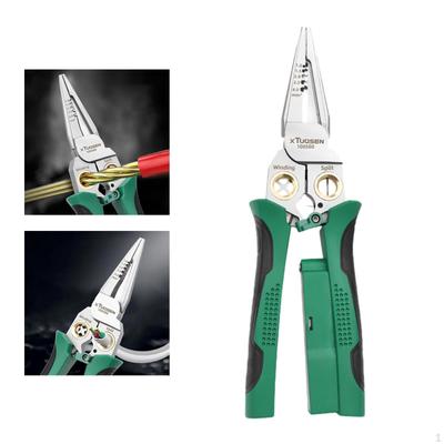 8 Inch Wire Stripper Cable Crimping Tool Electricians Pliers Gripper